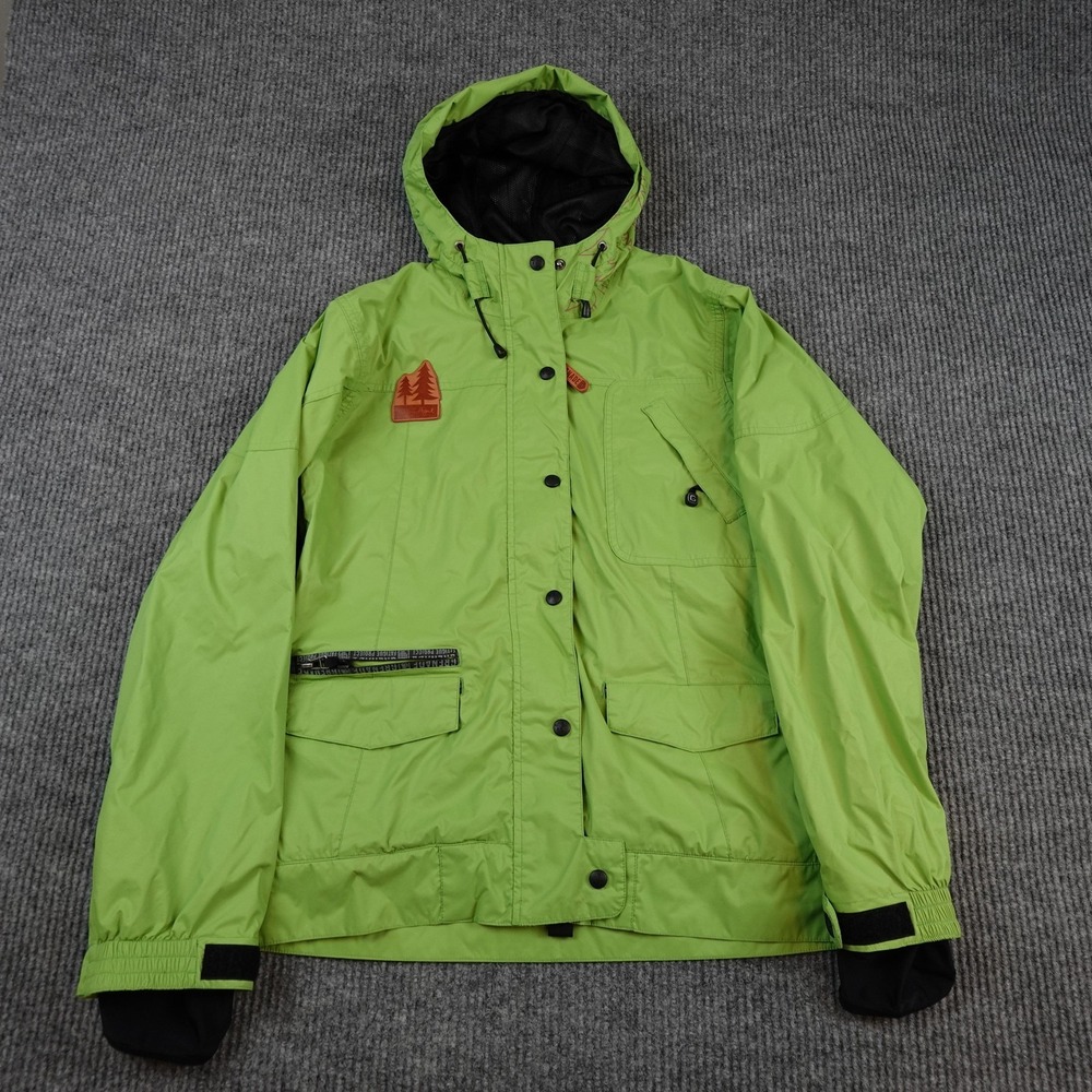 Grenade Fatigue Project Jacket Mens Small Green Hooded Ski Snowboard Winter